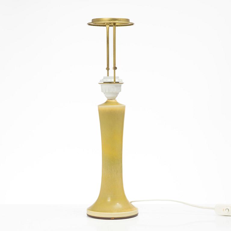 Berndt Friberg, a stoneware table lamp, Gustavsbergs studio, Swedne, 1975.