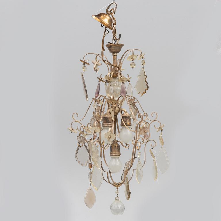 A Rococo style chandelier, first half of the 20th Century.