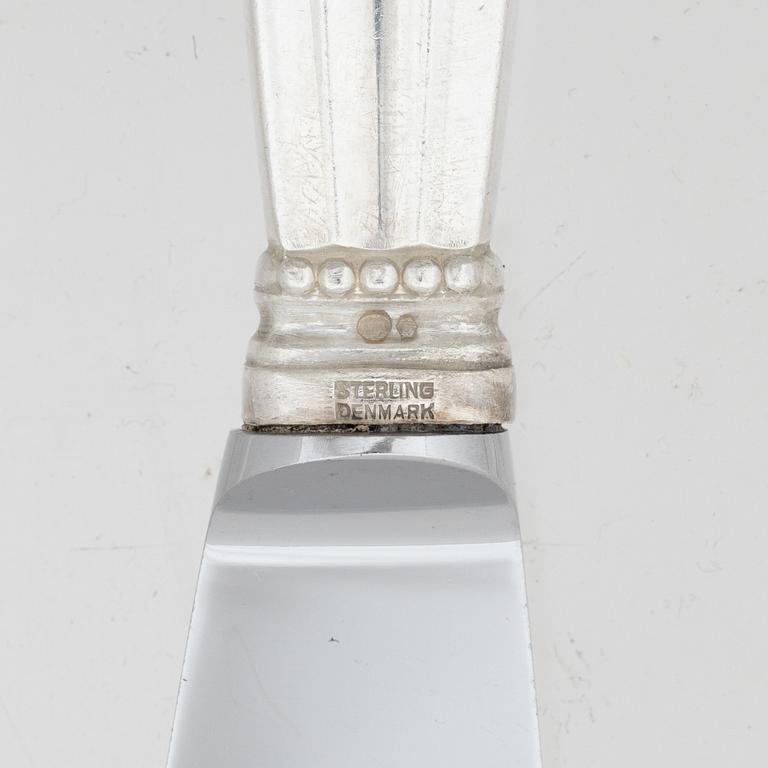 Johan Rohde, a sterling silver cutlery set, 'Konge/Acorn', Georg Jensen, Denmark, after 1945 (63 pieces).