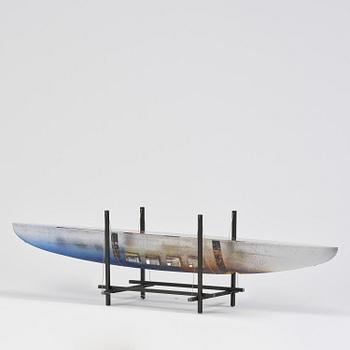 Bertil Vallien, "Sleeping Princess un-20", a unique sand cast glass sculpture, Kosta Boda, Sweden.