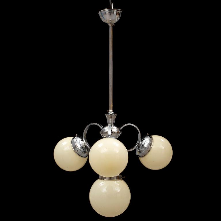 An Art Deco ceiling light 1930's.