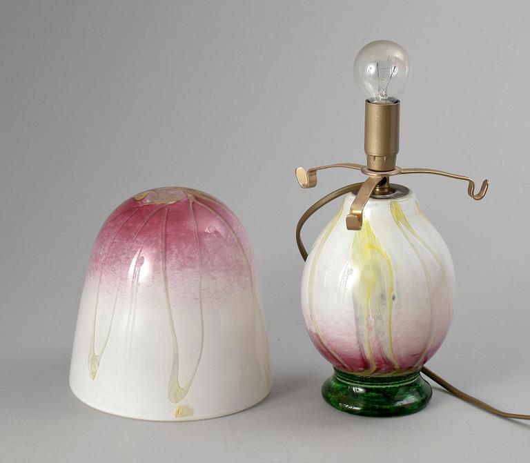 BORDSLAMPA, glas, SABA, 1993.