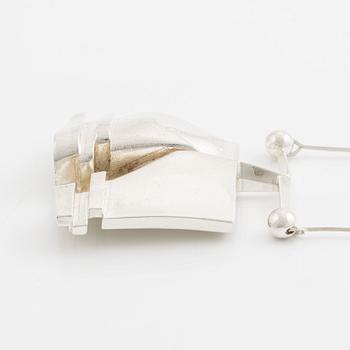 Björn Weckström, Necklace "O2X", sterling silver. Lapponia 1971.