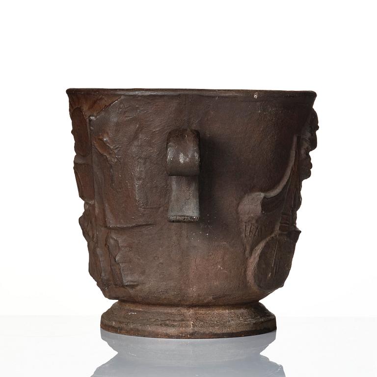 Näfveqvarns Bruk, a cast iron jardinière 'Fritidsurnan', Sweden 1930's.