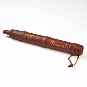 A Swedish stirrup pump , late 18th / early 19th century.