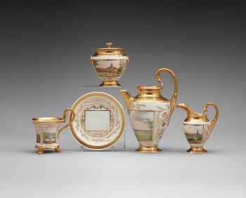 A Berlin coffee service, first half of 19th Century. (9 pieces).