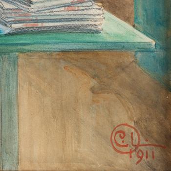 Carl Larsson, "Syende flicka".