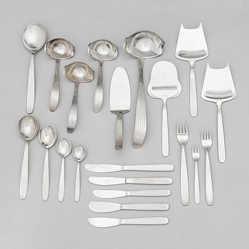 Kaj Franck, bestickserie, 220 st, rostfritt stål, "Scandia", Hackman Sorsakoski. Formgiven 1952.