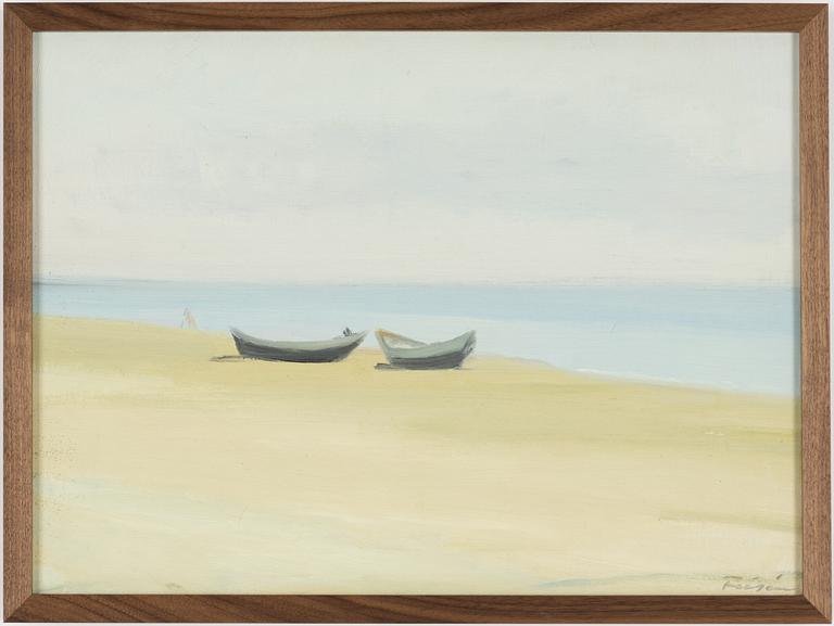 Vera Frisén, Boats by the Sea.