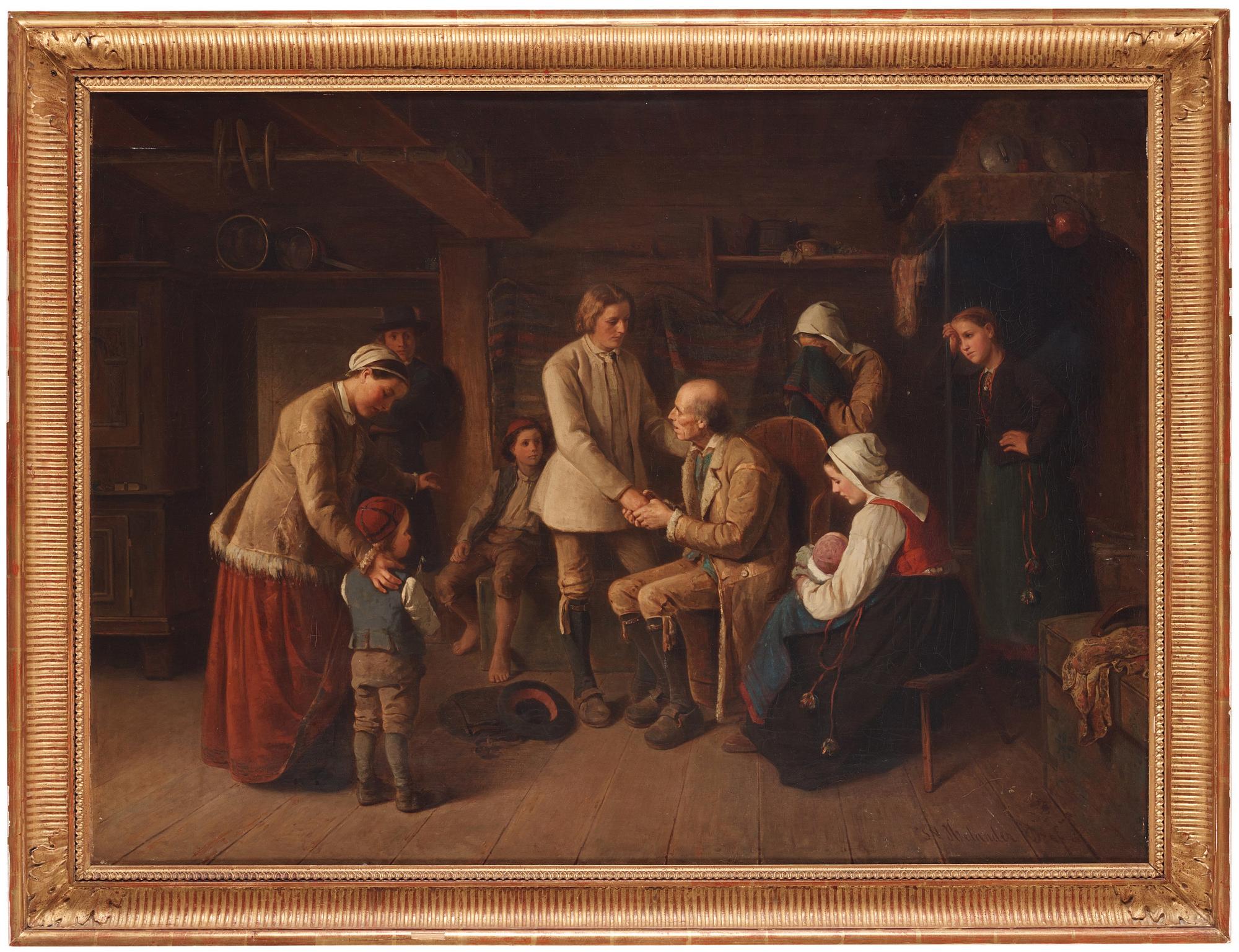 Sven Victor Helander, The farewell.