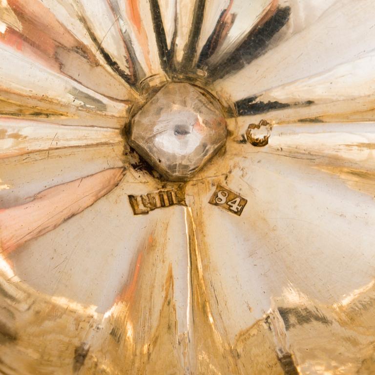 SOKERIKKO, hopeaa, tarakstusmestari Andrey Antonovich Kovalsky, Moskova, 1845.