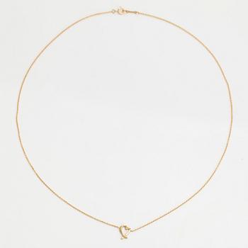 Tiffany & Co, Paloma Picasso, kaulakoru, "Loving Heart", 18K kultaa.