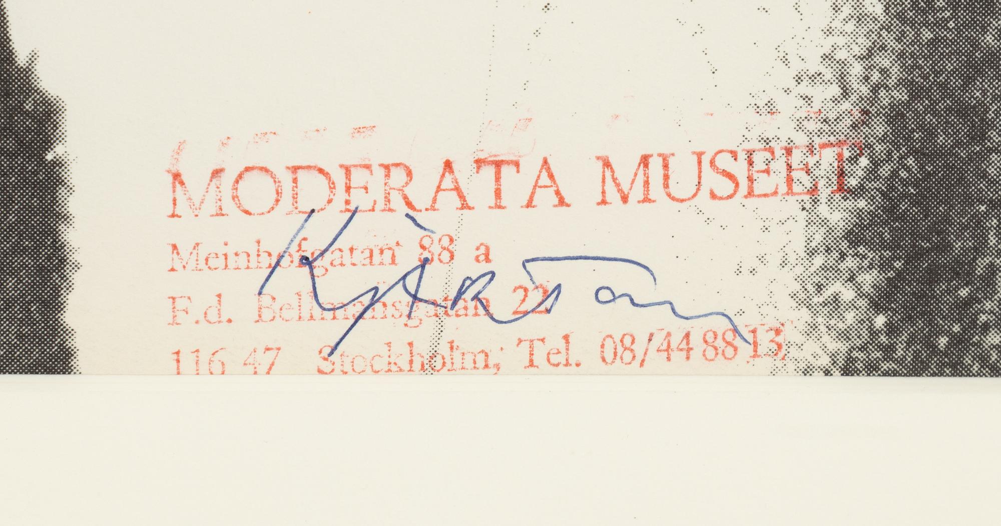Kjartan Slettemark, offset, signed.