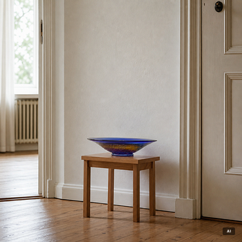 Ann Wärff, Plate, glass, Kosta Boda, signed.