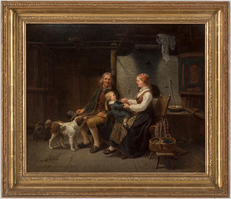 BENGT NORDENBERG, oil on relined canvas, signed B. Nordenberg and dated 1861.