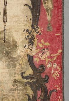 A European 18th century procession banner, ca 203 x 137 cm.