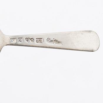 Wiwen Nilsson, Salt spoons, a pair, silver, Anders Nilsson, Lund 1948.