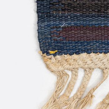 Barbro Nilsson, a carpet, 'Blåbär mörk', tapestry weave, c. 215 x 149 cm, signed AB MMF BN.