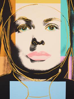 Andy Warhol, "The Nun", from; "Three portraits of Ingrid Bergman".