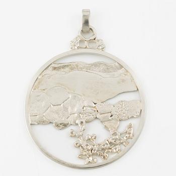 Lars Arby, pendant, sterling silver, Gothenburg 1969.