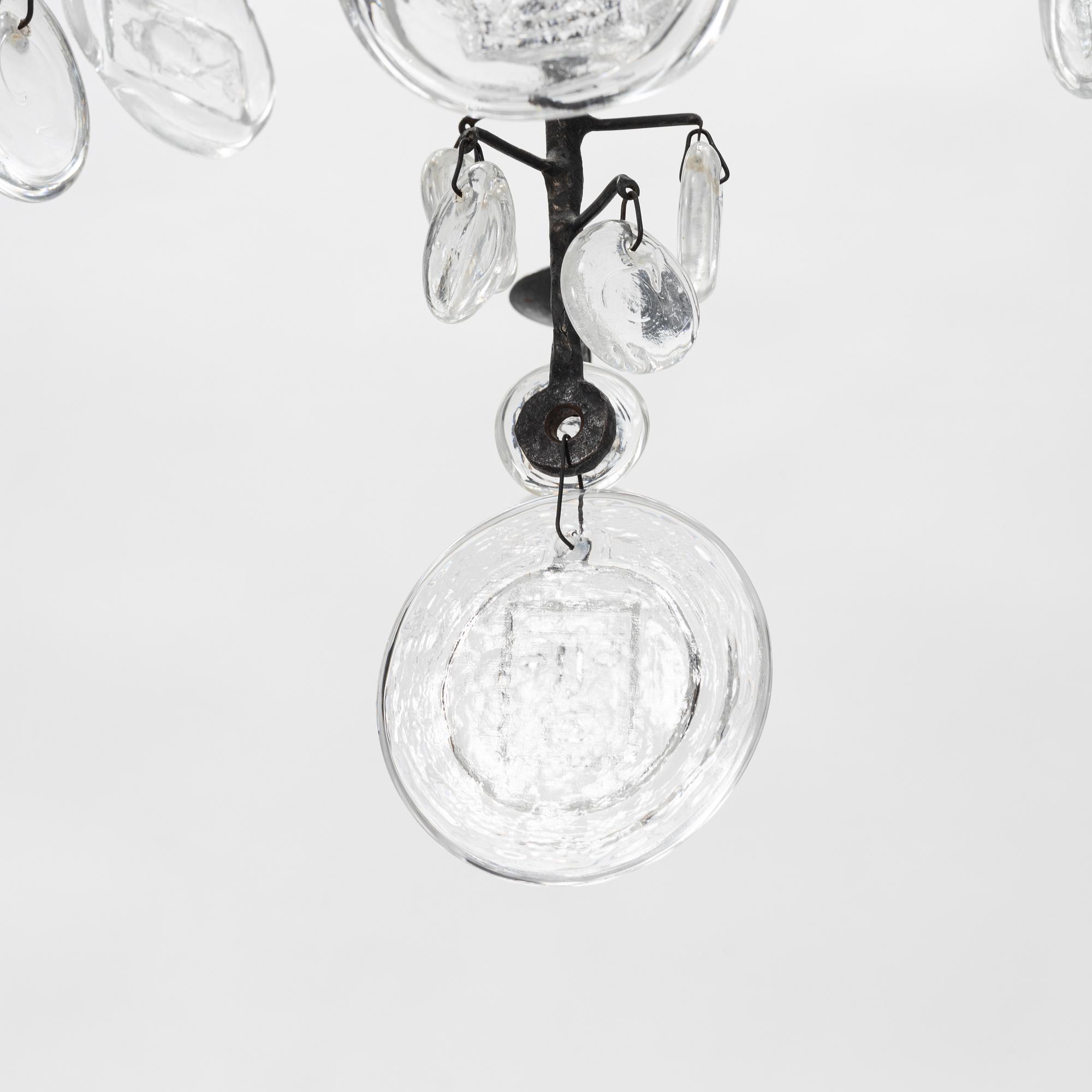 Erik Höglund, ljuskrona för 16 ljus, Boda Smide.