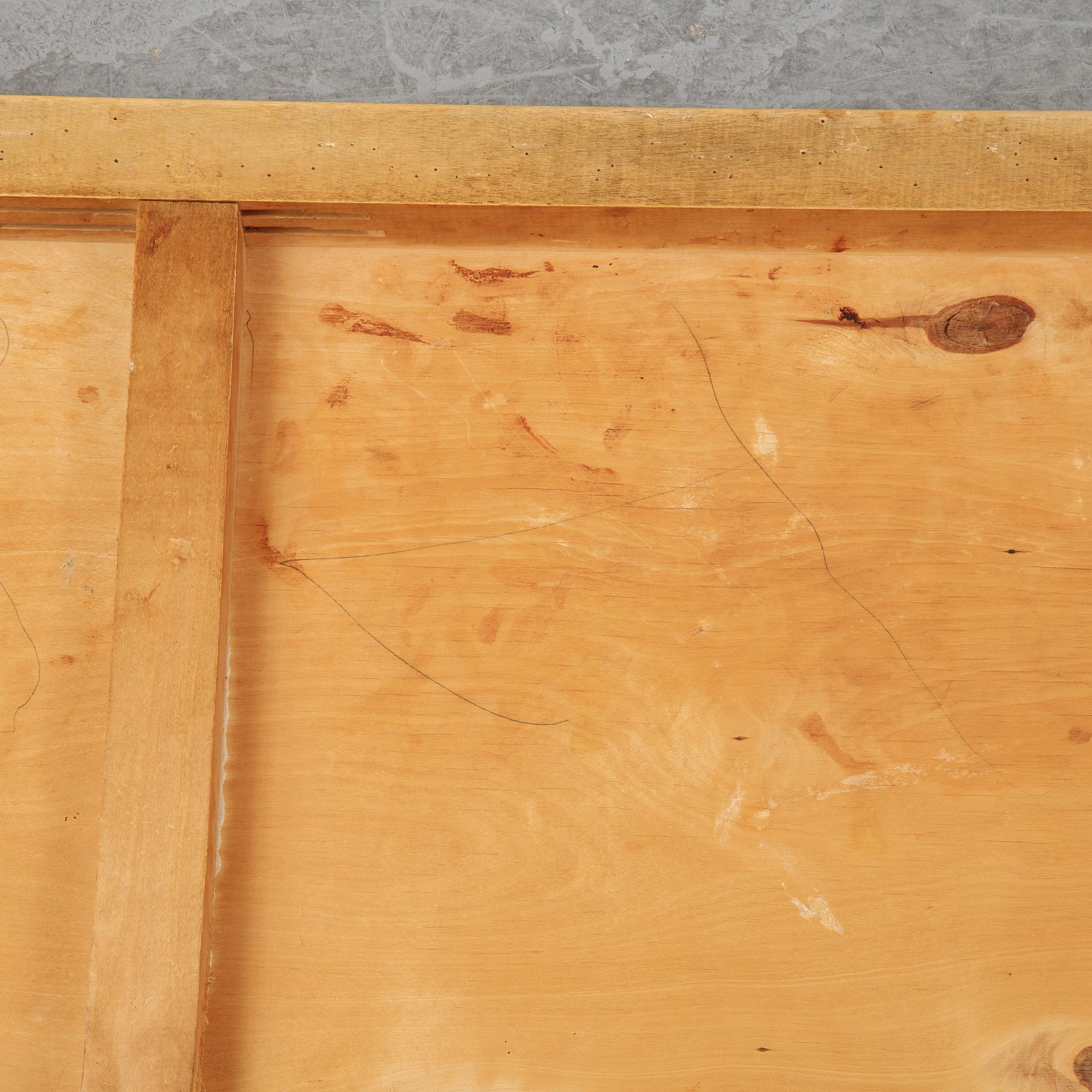 Alvar Aalto, a birch dining table, Artek, Finland, mid 20th Century.