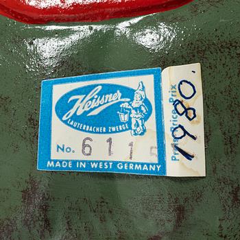 Tomtar, 2 st,  Heissner, Västtyskland, 1970/80-tal.