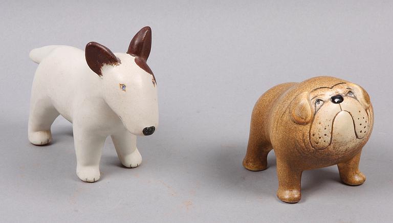 FIGURINER, 2 st, stengods, Lisa Larson, Gustavsberg Studio.