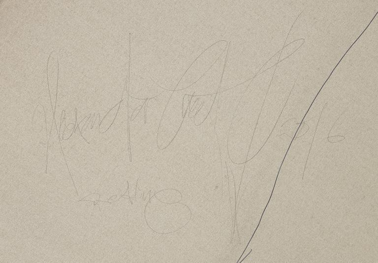 Alexander Creutz, acrylic and spray paint on canvas.