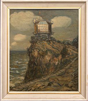 Axel Theodor Kulle, oil on canvas liad on panel  signed and dated 08.