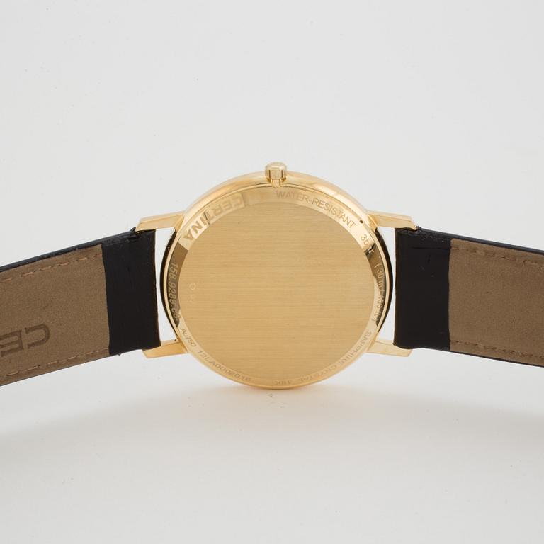 CERTINA, wristwatch, 33,5 mm, 18K gold,