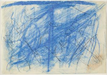 Eddie Figge, mixed media on paper, signed in the motif, executed around 1960.