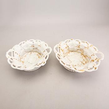 A pair of Eisenberg porcelain bowls later part of the 19th century.