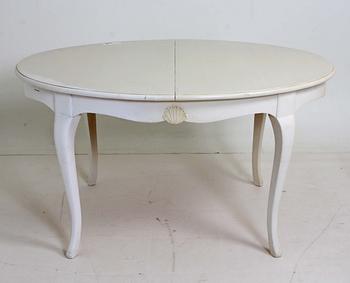 MATSALSMÖBLEMANG, 7 delar, rokokostil, 1900-talets mitt.