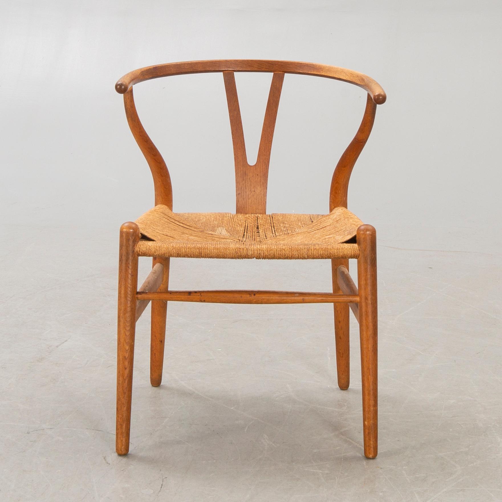 Hans J Wegner, chair, "Y-chair", Carl Hansen & Søn, Denmark.