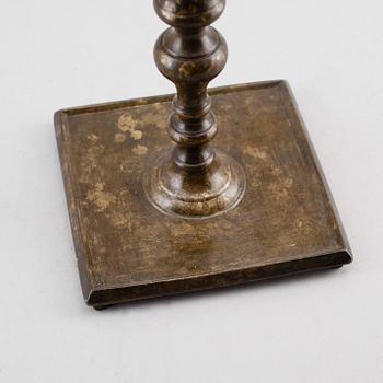 LJUSSTAKE, brons, 1500-/1600-tal.