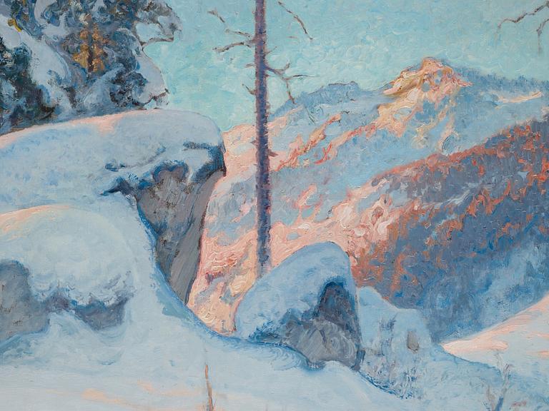 Anshelm Schultzberg, "Vildmarksmotiv Dalarnes Älvdalen" (Motif from Älvdalen, Sweden).