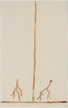 JAMES BROWN, drawing signed and dated 1988 on verso.
