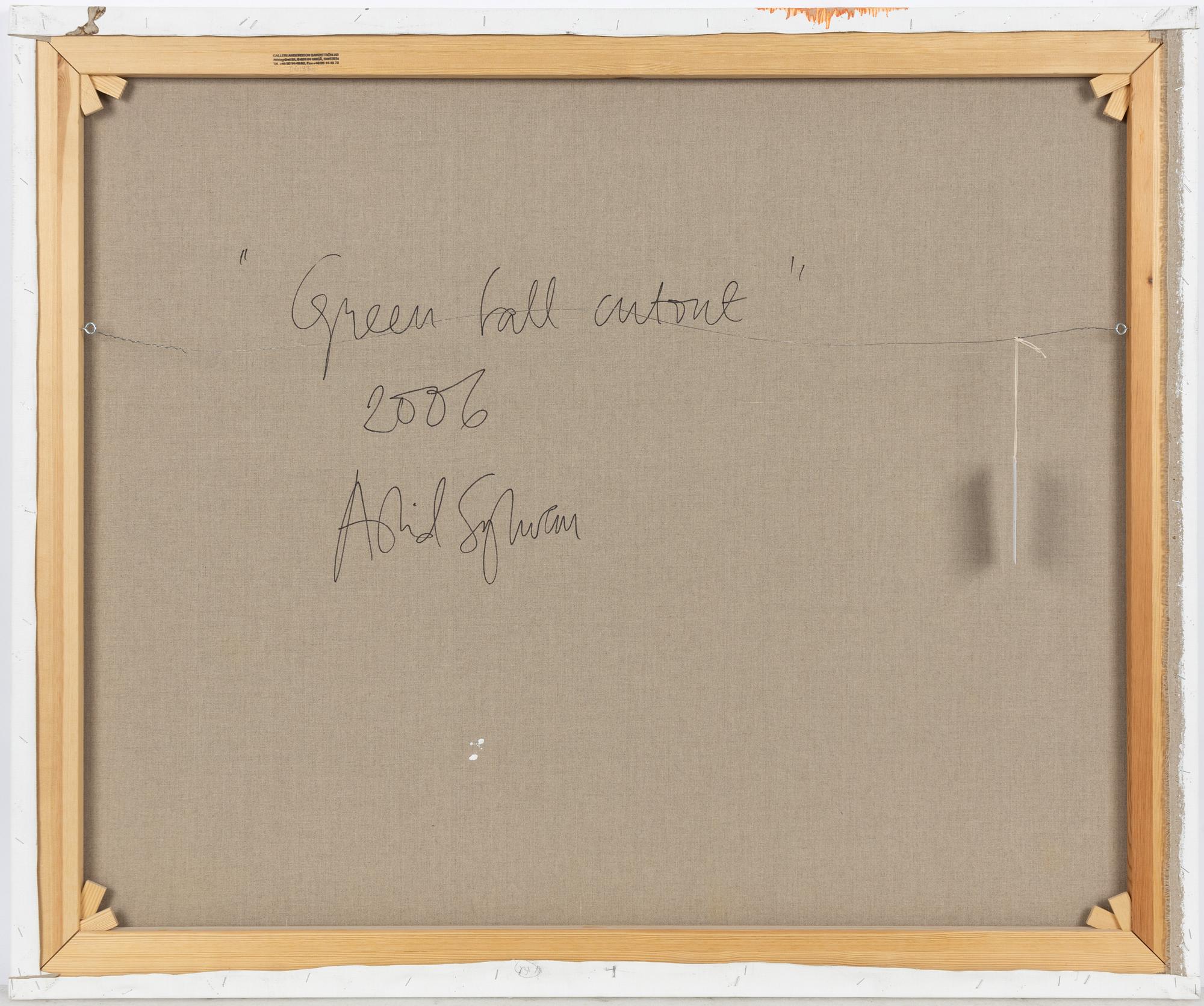 Astrid Sylwan, "Green fall cutout".