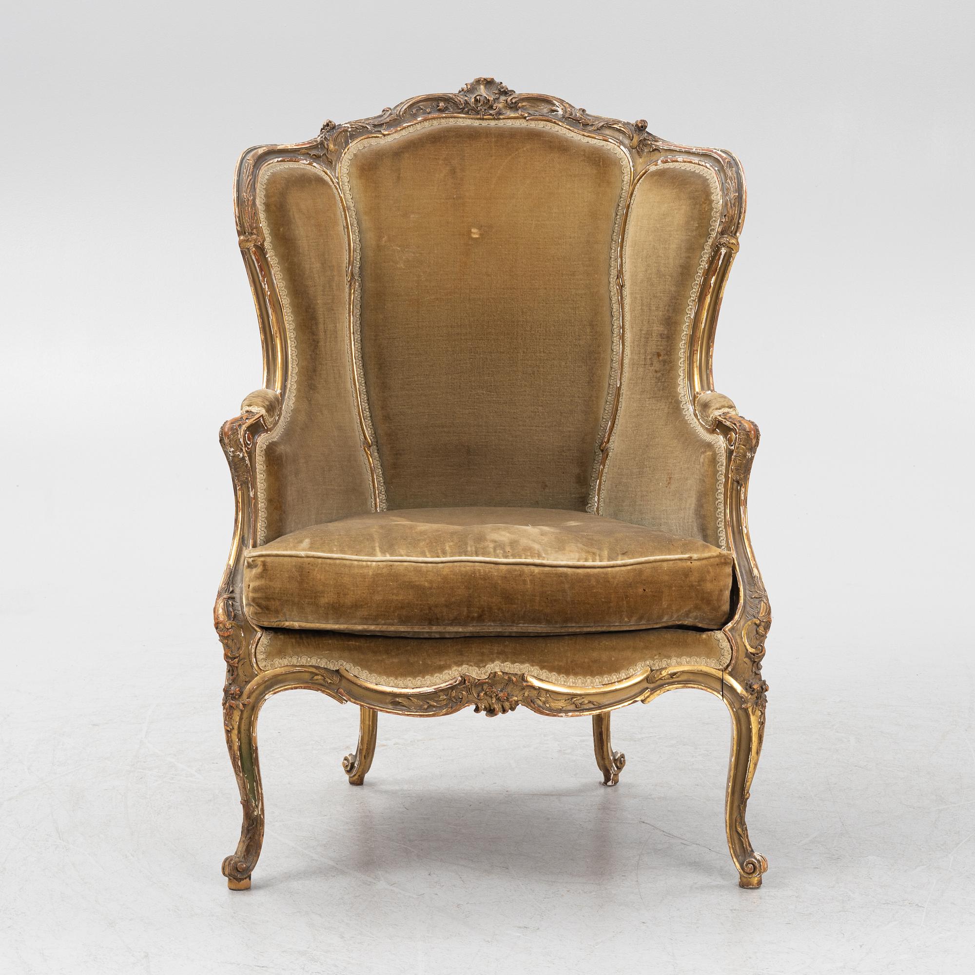 Bergère, Louis XV-stil, 1900-talets början.