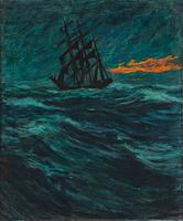 Gösta Werner, Stormy sea.