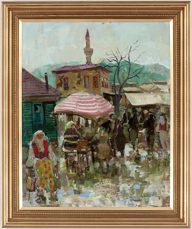 BERTIL WAHLBERG, olja på duk, signerad.