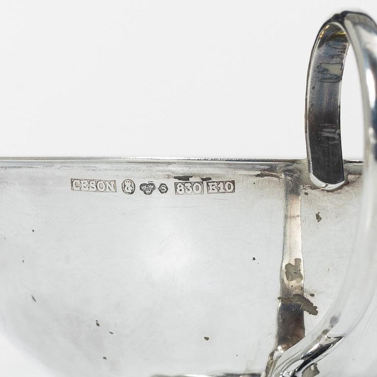 Punchmuggar, 22 st, silver, Ceson Guldvaru AB, Göteborg 1976-1979.