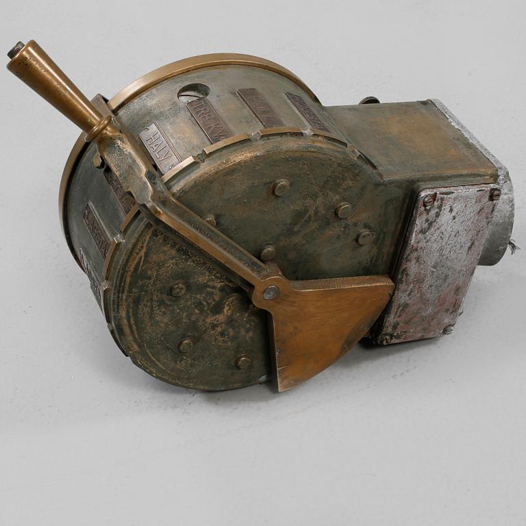 MASKINTELEGRAF, delvis metall, ASEA, 1900-tal.