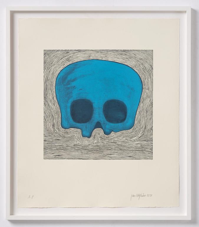 Jan Håfström, "Blue Skull".