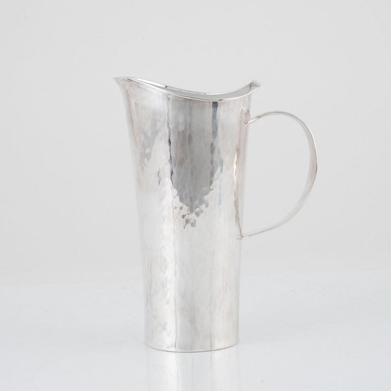 Eric Löfman, a sterling silver pitcher, KG Markströms Guldsmeds Ab, Uppsala 1972.