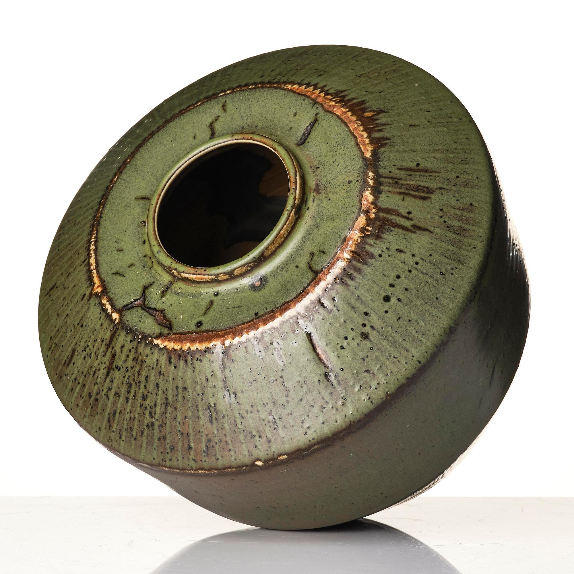 Carl-Harry Stålhane, unik vas, stengods, Rörstrand 1957.