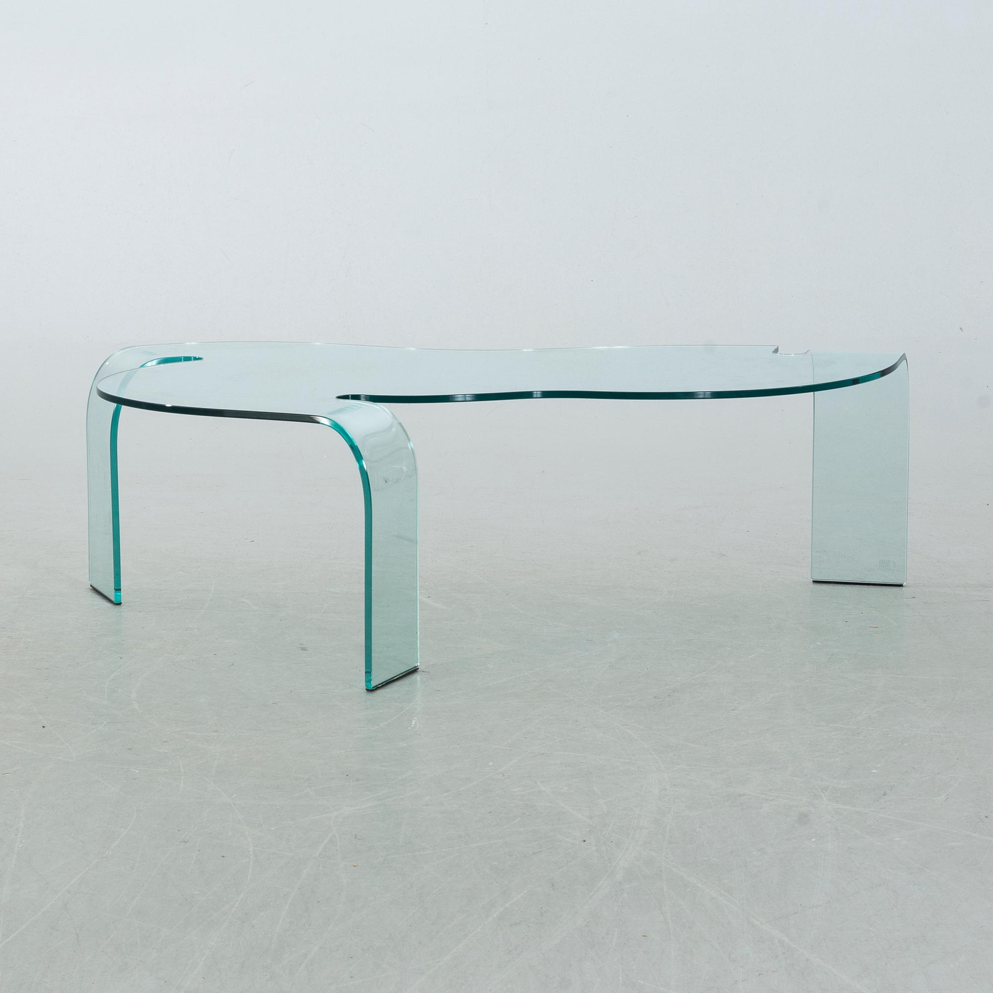 HANS VON KLIER, Fiam, "Eco", coffe table, Italy, 1980's.