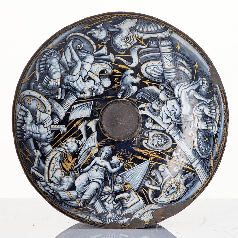 Tazza, av Jacques Laudin (ca. 1627-1695), Limoges, Renässans.