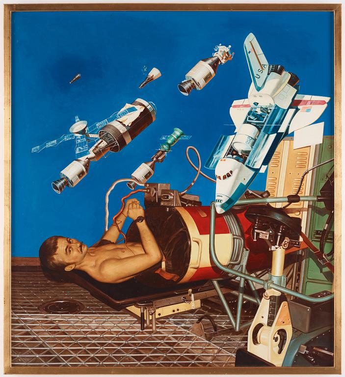 Erró (Gudmundur Gudmundsson), “All The Manned Space Vehicles” from the "Serie spatiale".
